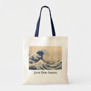 Personalised Hokusai Great Wave Tote Bag