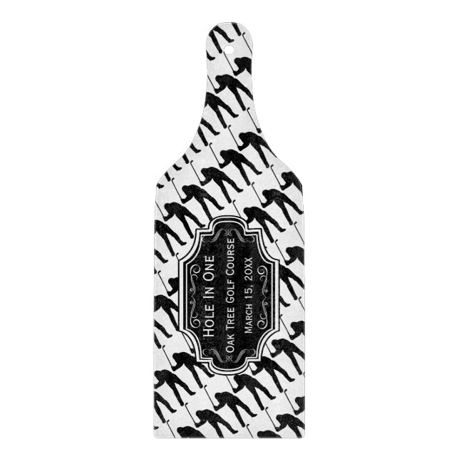 Personalised Hole In One Man Cave GOLFER'S Lodge Cutting Board (Front)