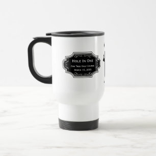 Personalised Hole In One Man Cave GOLFER'S Lodge Travel Mug