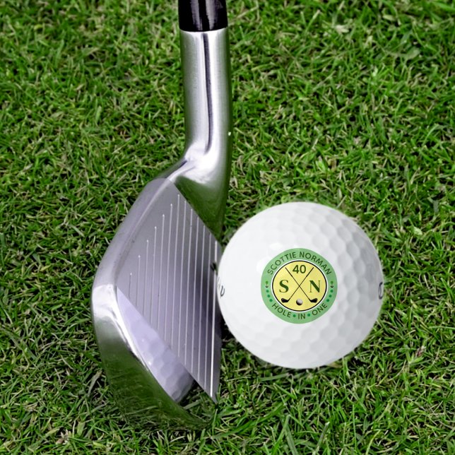 Personalised hole-in-one Name Classic Golf Balls (Creator Uploaded)