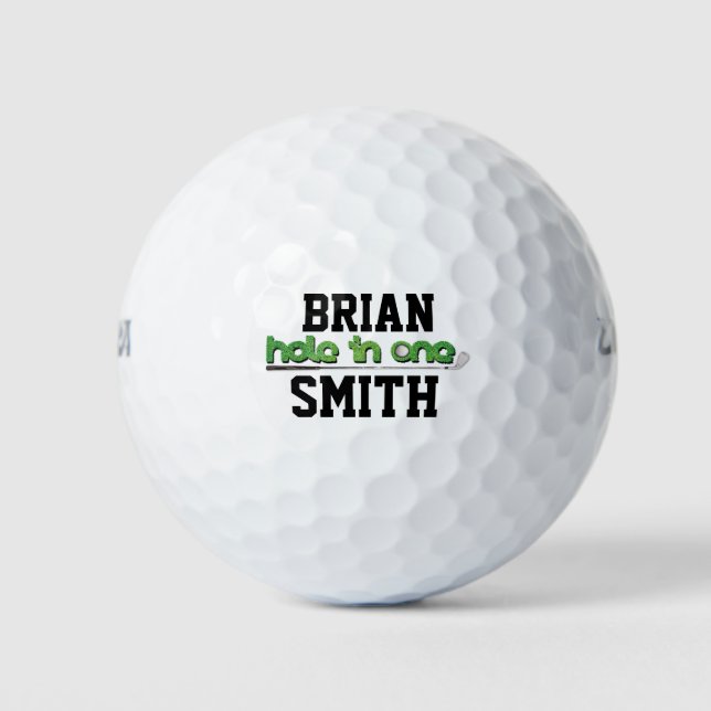 Personalised Hole in One Sports Golf Balls (Front)
