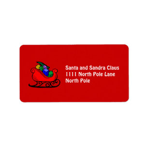 Personalised Holiday Address Labels