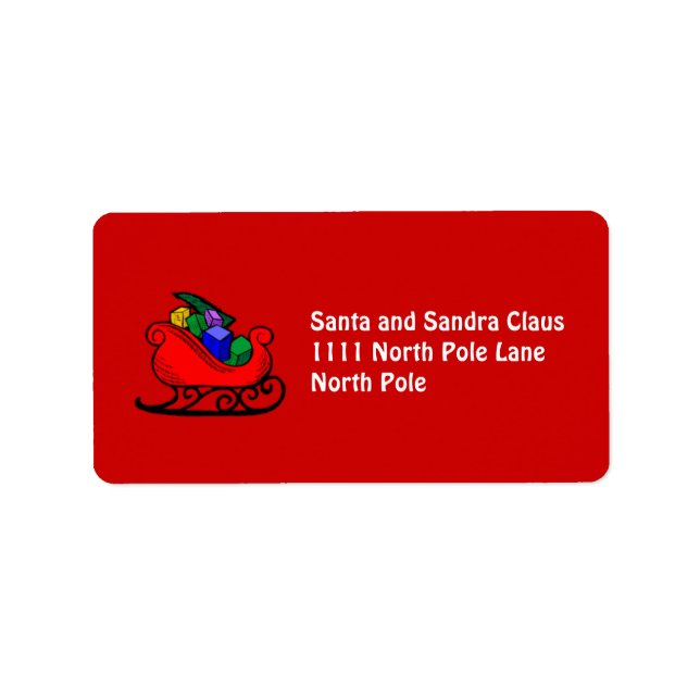 Personalised Holiday Address Labels (Front)