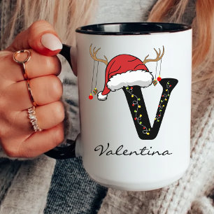 Personalised Holiday Alphabet Mug for Teachers