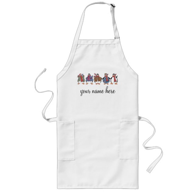 Personalised Holiday Baking Apron (Front)