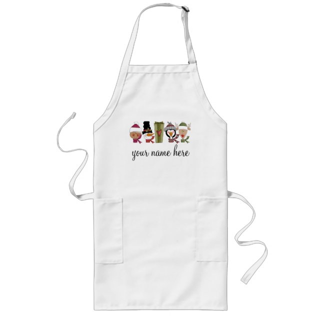 Personalised Holiday Baking Apron (Front)