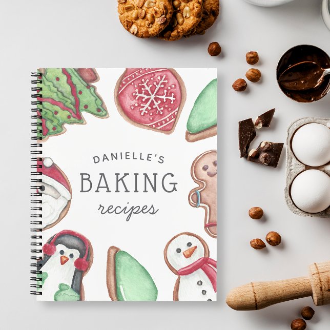 Personalised Holiday Cookie Baking Recipe Notebook (Creator Uploaded)