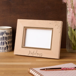 Personalised Holiday Family Engraved Frame