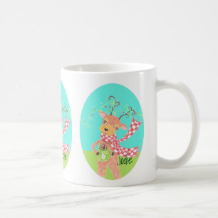 Personalised Holiday mug - Christmas reindeer