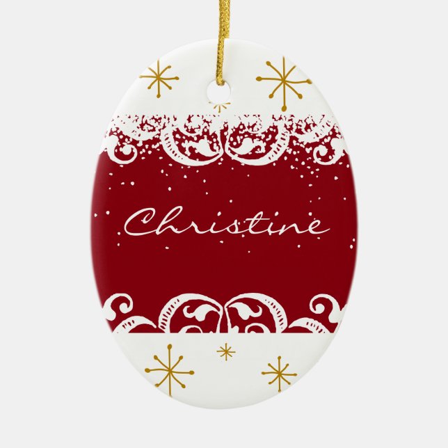 Personalised Holiday Ornament (Front)
