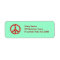 Personalised Holiday Peace Address Labels