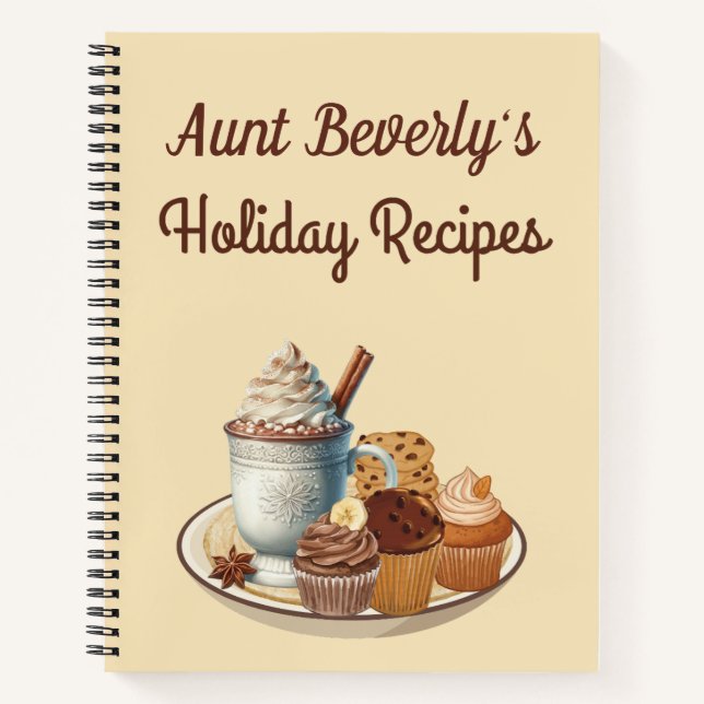 Personalised Holiday Recipe Notebook (Front)