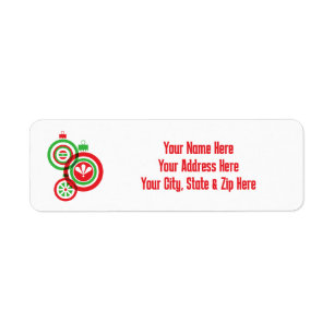 Personalised Holiday Return Address Label