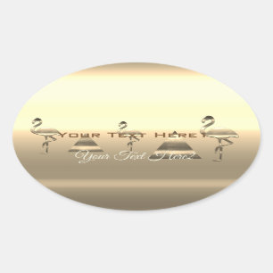 Personalised Holiday Season Vibe Oval Sticker