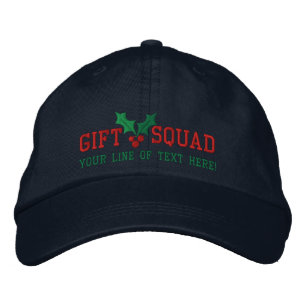 Personalised Holidays Gift Squad Embroidered Hat