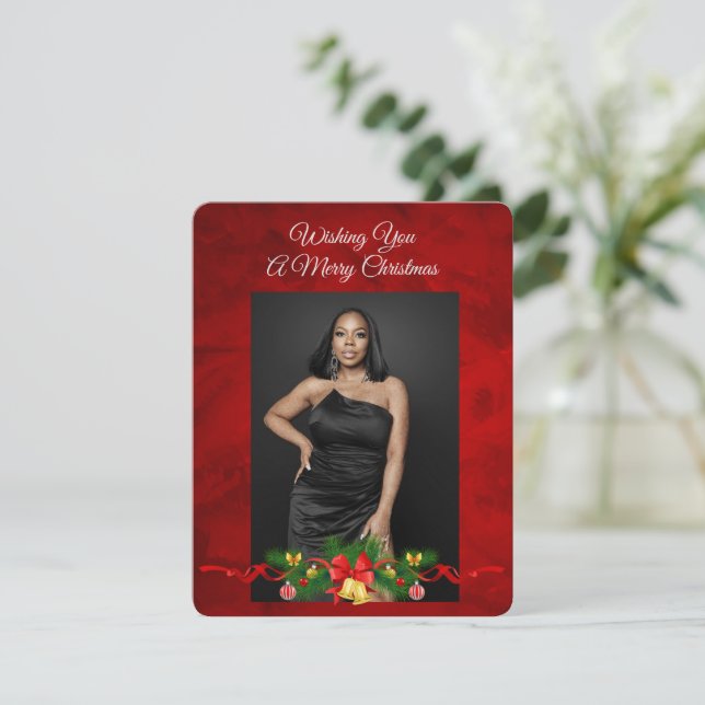 Personalised Holidays Greeting Cards (Standing Front)