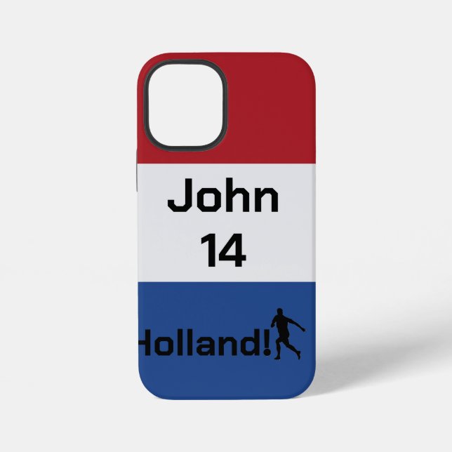 Personalised Holland Flag Soccer Pride iPhone Case (Back)