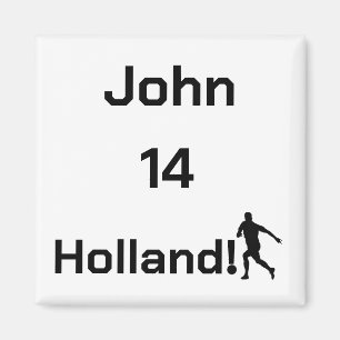 Personalised Holland Soccer Athletic Spirit Magnet