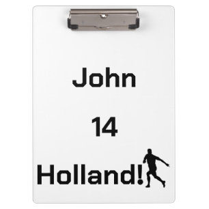 Personalised Holland Soccer Coach Gift Clipboard