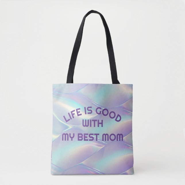 Personalised Hologram Bubble Tote Bag (Front)
