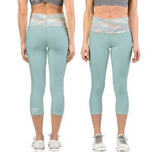 Personalised Holographic Camouflage Capri Leggings
