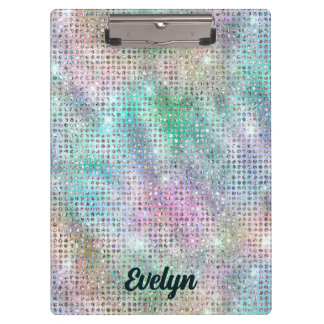 Personalised Holographic Glitter Clipboard