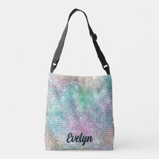 Personalised Holographic Glitter Crossbody Bag