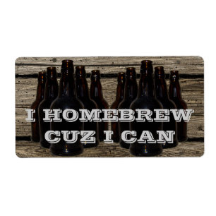 Personalised Home Brewing Beer Brewer's Labels