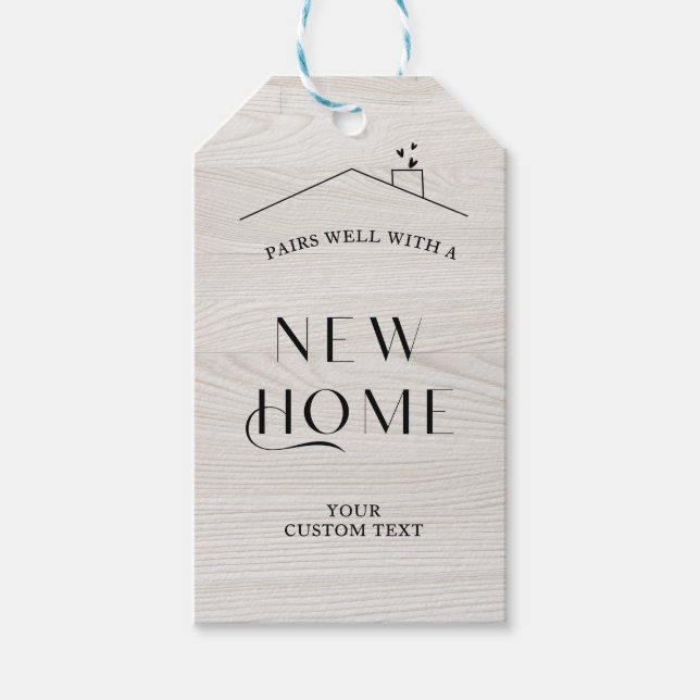 Personalised Home Gift Tag for New Homeowners  (Front)