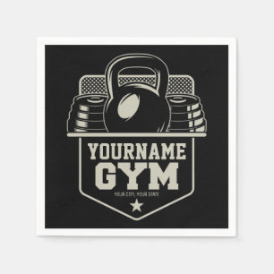 Personalised Home GYM Kettlebell Fitness Trainer  Napkin
