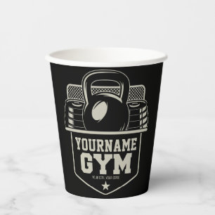 Personalised Home GYM Kettlebell Fitness Trainer  Paper Cups