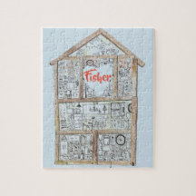 Personalised Home Heart puzzle