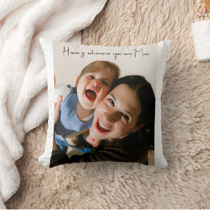 Personalised Home Mum Love Photo Cushion