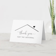 Personalised Home Referral Thank You Card
