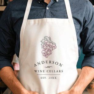Personalised Home Wine Cellar Standard Apron