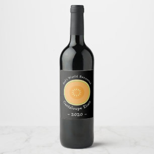 Personalised Homemade Cantaloupe Melon Wine Label