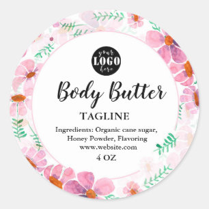 Personalised Homemade Floral Label