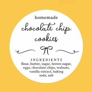 Personalised Homemade Food Sticker
