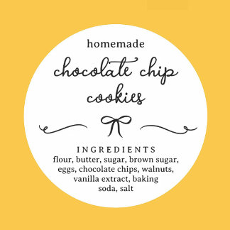 Personalised Homemade Food Sticker