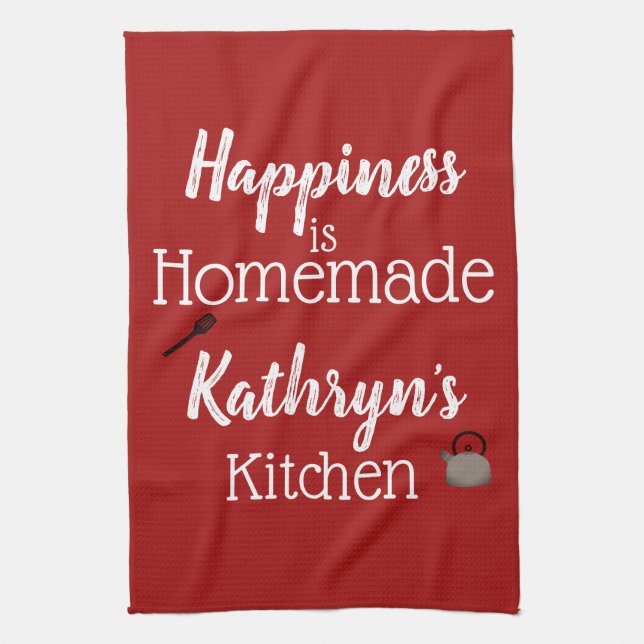 Personalised "Homemade" Kitchen Towel (Vertical)