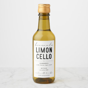 Personalised Homemade Limoncello Bottle Label