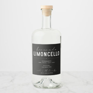 Personalised Homemade Limoncello Bottle Label