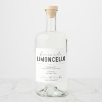Personalised Homemade Limoncello Bottle Label
