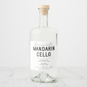 Personalised Homemade Mandarincello Label