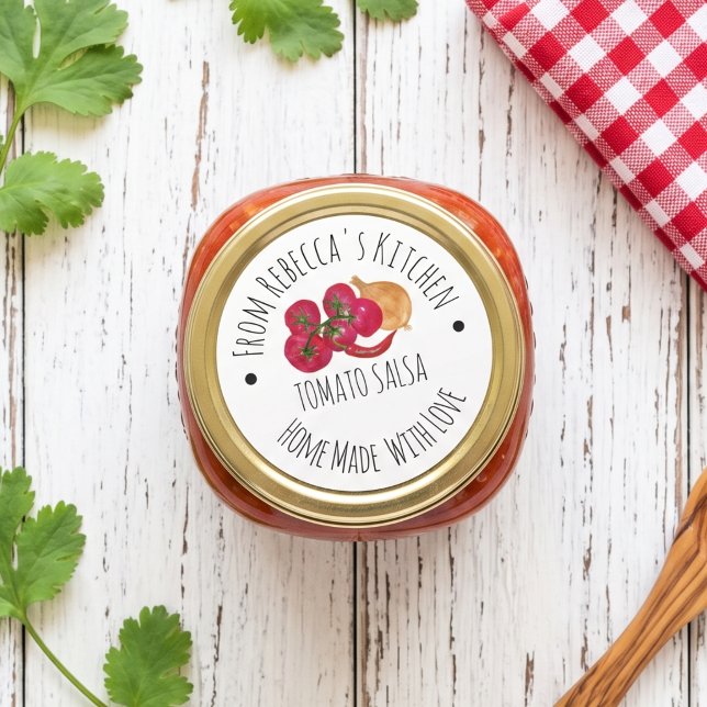 Personalised Homemade  Salsa Canning label (Creator Uploaded)