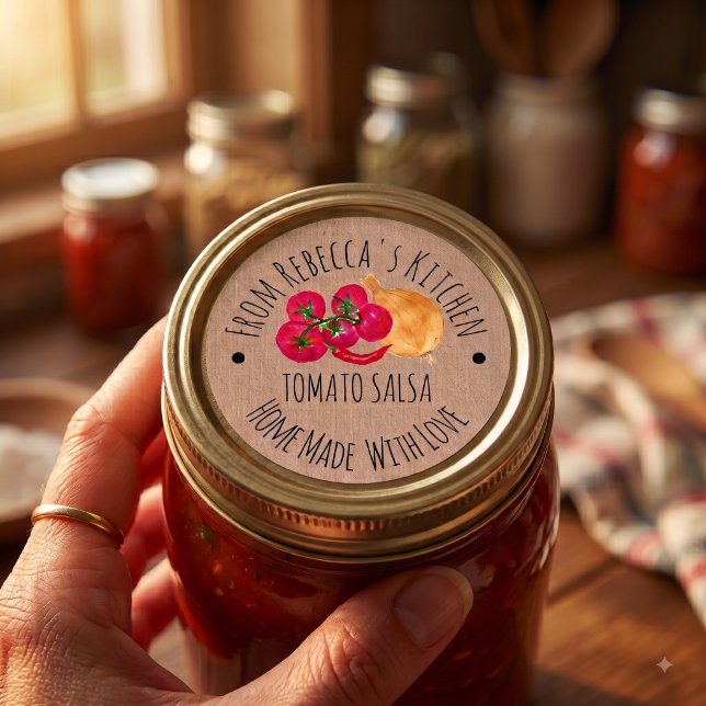 Personalised Homemade  Salsa Canning label (Creator Uploaded)