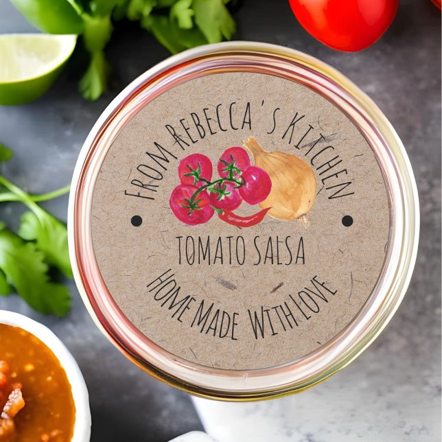 Personalised Homemade  Salsa Canning label (Creator Uploaded)
