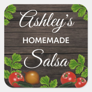 Personalised Homemade Salsa Label