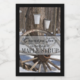 Personalised Homemade Syrup Label