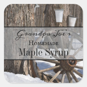Personalised Homemade Syrup Label